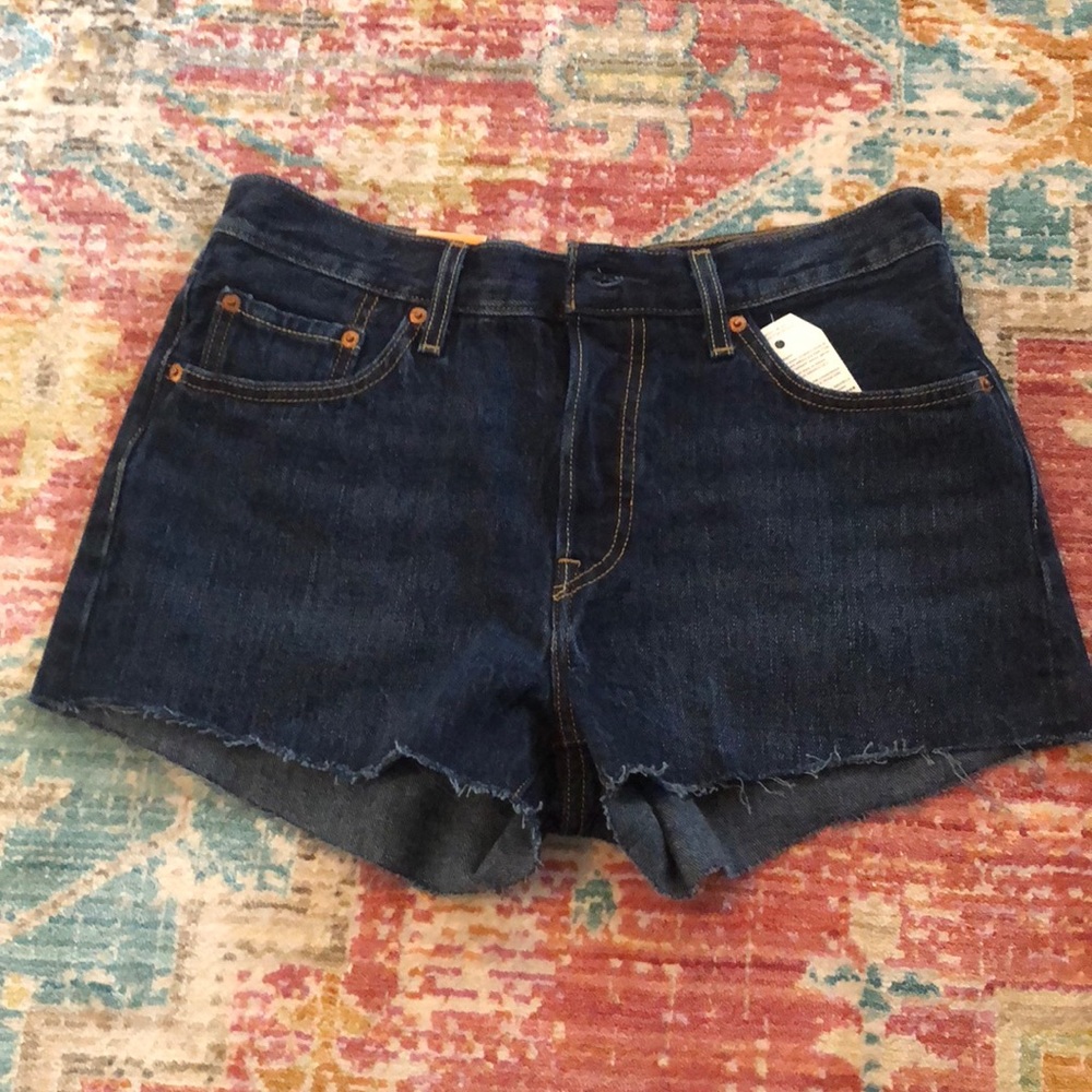 Levi’s 501 Dark Wash Denim Shorts